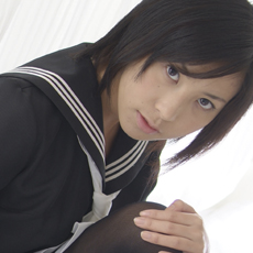Dark-haired female school students Matsushima AYANA