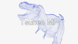 Illustration CG dinosaurs (wire frame)