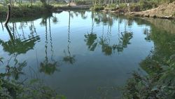 TORAGET hot spring, source of fountain Lake Green Lake-5 Indonesia, Manado