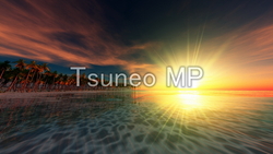 Illustration CG sand Ocean Beach Sunset