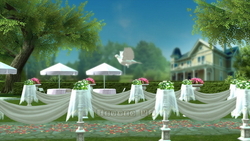 圖像 CG 花園婚禮