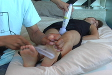 Undisclosed foot tickling DVD while shooting hot tried focusing. [SAKI]