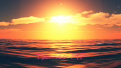 Sun and sea CG images