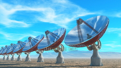 Image CG parabolic antenna