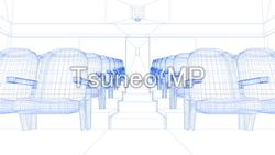 Illustration CG Theater (wire frame)