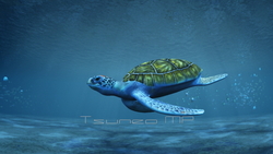 Image CG sea turtles