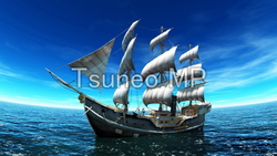 CG ship illustration
