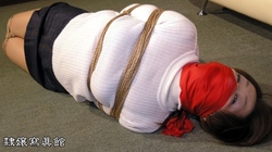 Miki Yoshii MILF in Miniskirt Hogtied and Gagged with Red Cloth